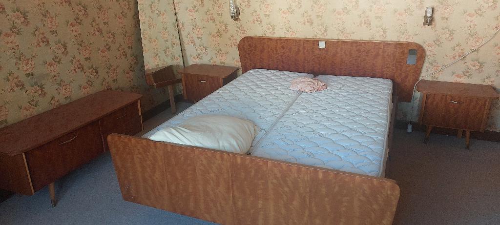 chambre à coucher années 1950 ou 1960, Maison & Meubles, Enlèvement, Comme neuf, Deux personnes, Mid-Century Modern ou Art Déco tardif années 1950 -1960