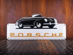XL Emaille Schild PORSCHE 356 James Dean Cabrio Reclamebord, Verzamelen, Verzenden, Gebruikt, Reclamebord