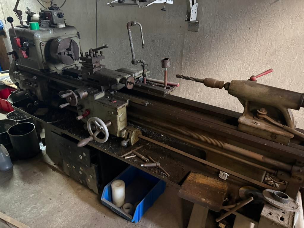 Hessapp draaibank, Bricolage & Construction, Tours, Enlèvement, Utilisé, Tour à métaux, 1000 mm ou plus