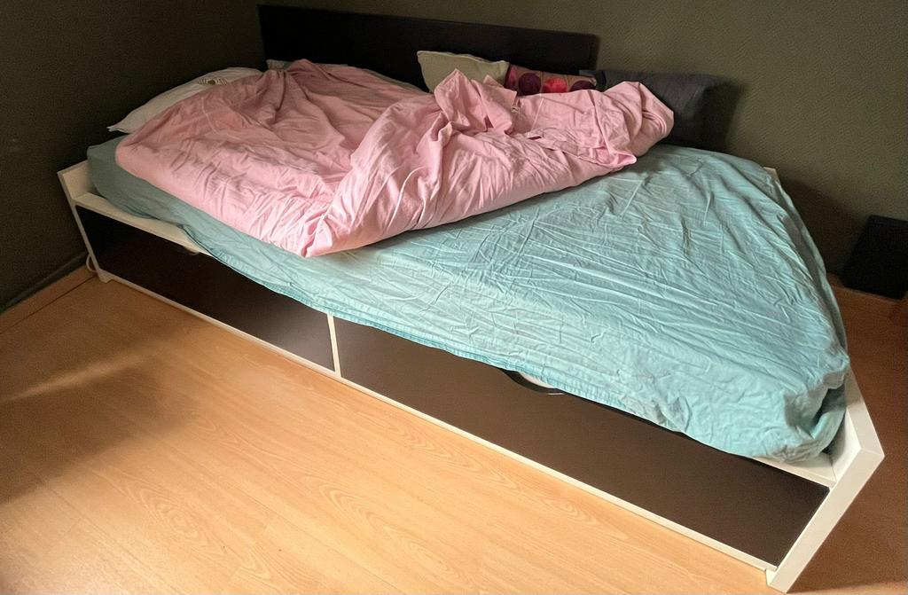 Ikea eenpersoonsbed, Ophalen, Gebruikt, 90 cm, Eenpersoons