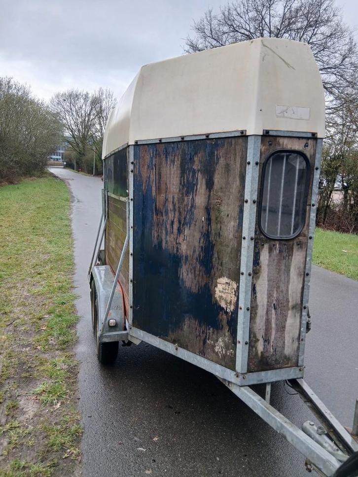 Te koop gegalvinseerde paardetrailer merk henra, Dieren en Toebehoren, Paarden en Pony's | Trailers en Aanhangwagens, Hout, Ophalen of Verzenden