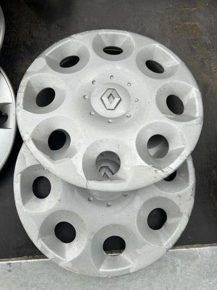 2 enjoliveurs d’origine Renault clio twingo Mégane 14",, Autos : Divers, Enjoliveurs, Utilisé, Enlèvement ou Envoi