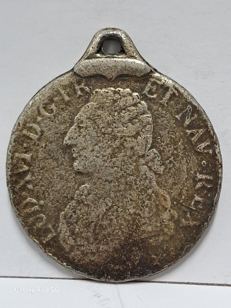 France LOUIS XVI FAUX D'EPOQUE  MONNAIE PENDENTIF, Enlèvement ou Envoi, France, Monnaie en vrac