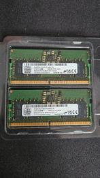 Kit 2x8gb DDR5-4600 SO-DIMM Micron, Computers en Software, RAM geheugen, Ophalen of Verzenden, Zo goed als nieuw, DDR5, Laptop