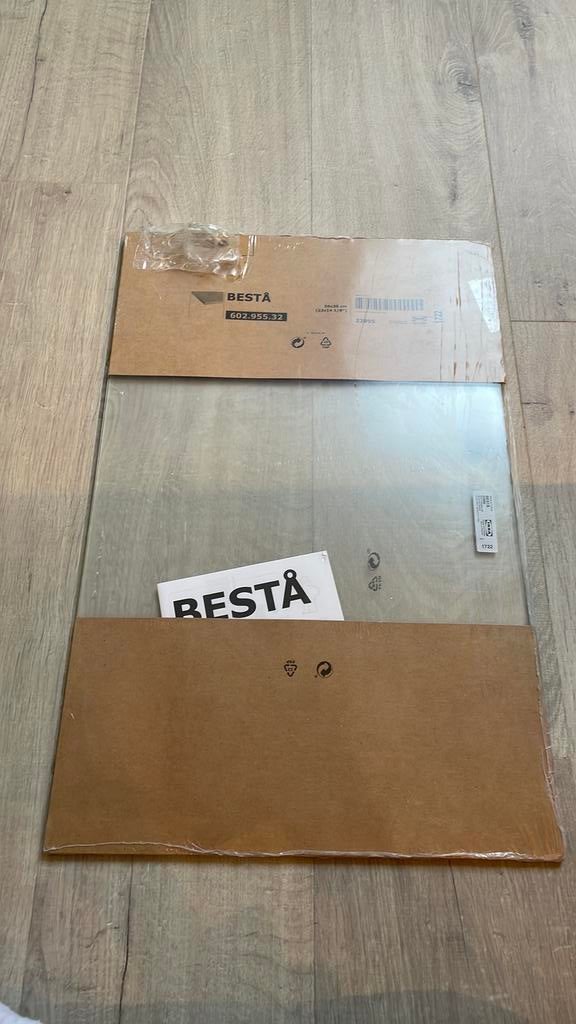 Besta glasplaat 56 x 36 cm, Huis en Inrichting, Kasten | Overige, Ophalen, Nieuw
