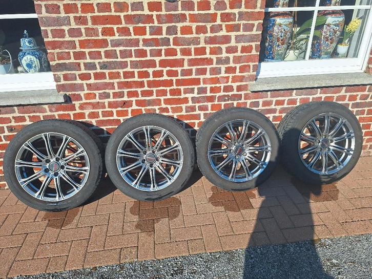 Borbet velgen 18" met banden, Auto-onderdelen, Banden en Velgen, Band(en), Zomerbanden, Ophalen