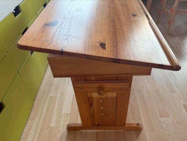 ✨️️ bureau EMOB en bois massif réglable en hauteur & tiroir, Maison & Meubles, Bureaux, Utilisé, Bureau, Réglable en hauteur, Enlèvement