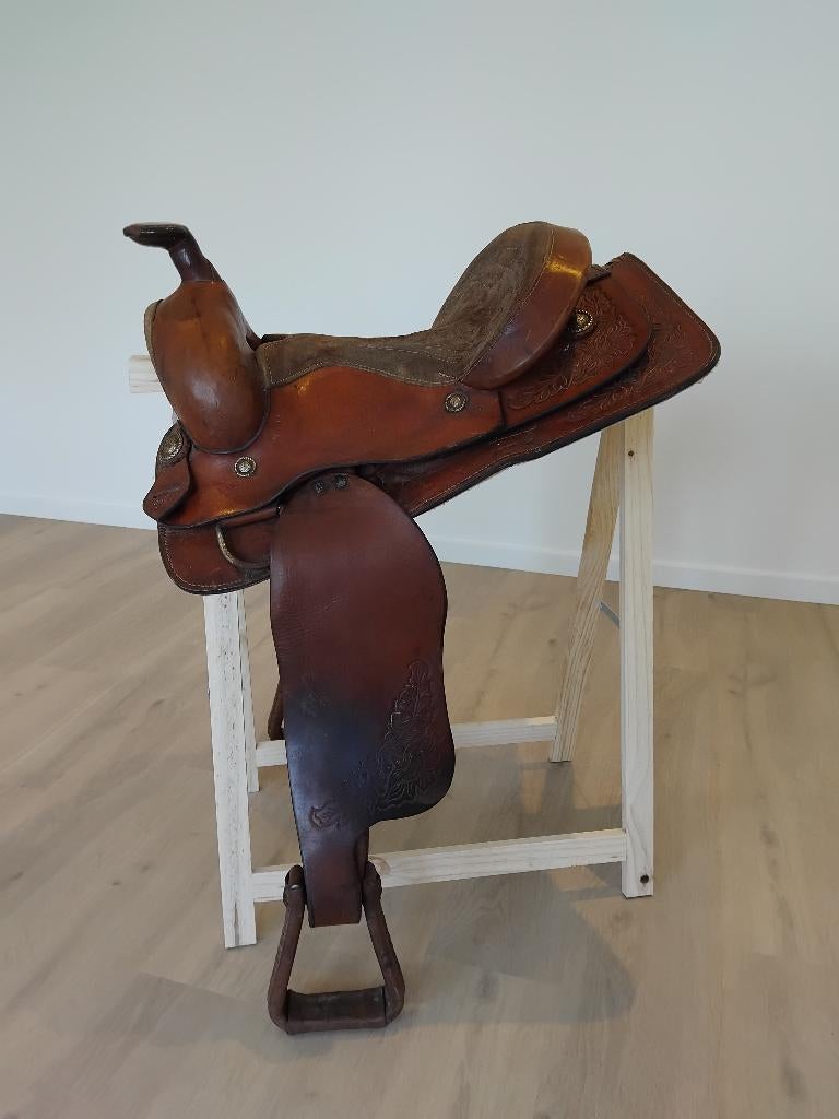 Handgemaakt Westernzadel uit Mexico, Dieren en Toebehoren, Ophalen, Gebruikt, Western