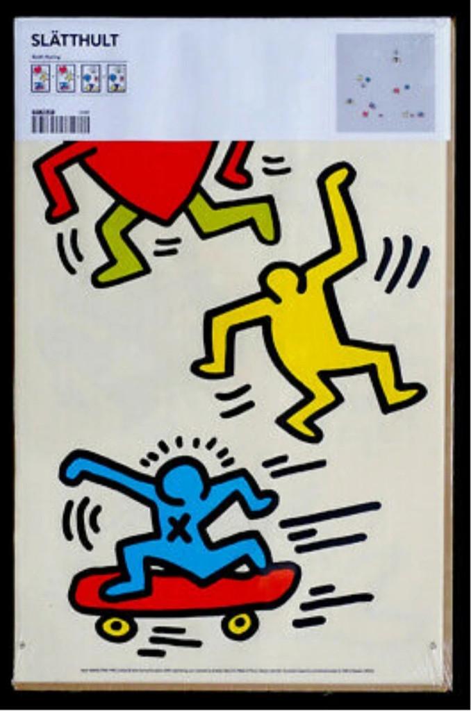 Stickers Slätthult (muraux) Keith Haring X IKEA, Collections, Autocollants, Neuf, Autres types, Enlèvement ou Envoi
