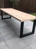 Tables en bois d'échafaudage avec pieds en X ou U en acier (, Maison & Meubles, Tables | Tables à manger, Enlèvement ou Envoi