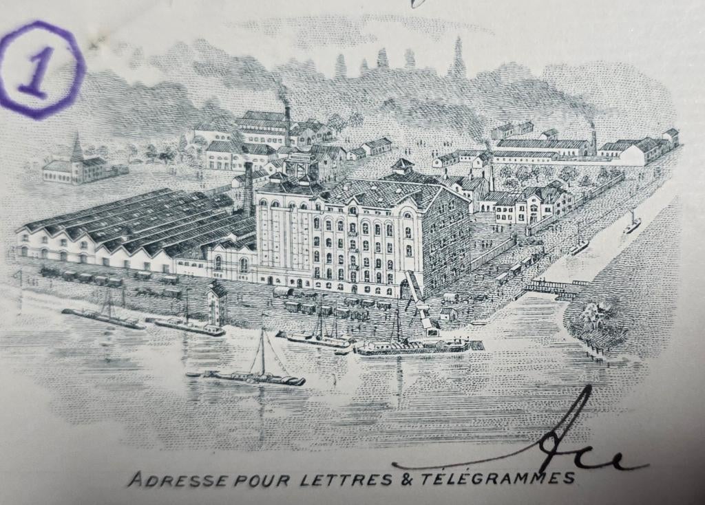 1906+Antwerpen+Antwerpse molens+handtekeningbrief+Merxem, Verzamelen, Ophalen of Verzenden, Voor 1920, Ongelopen, Antwerpen