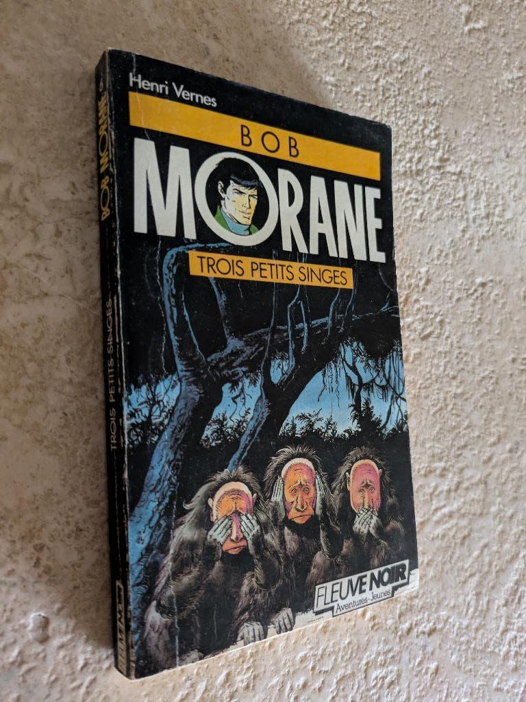 Bob Morane (Trois petits singes)., Livres, Envoi, Utilisé, H. Vernes.
