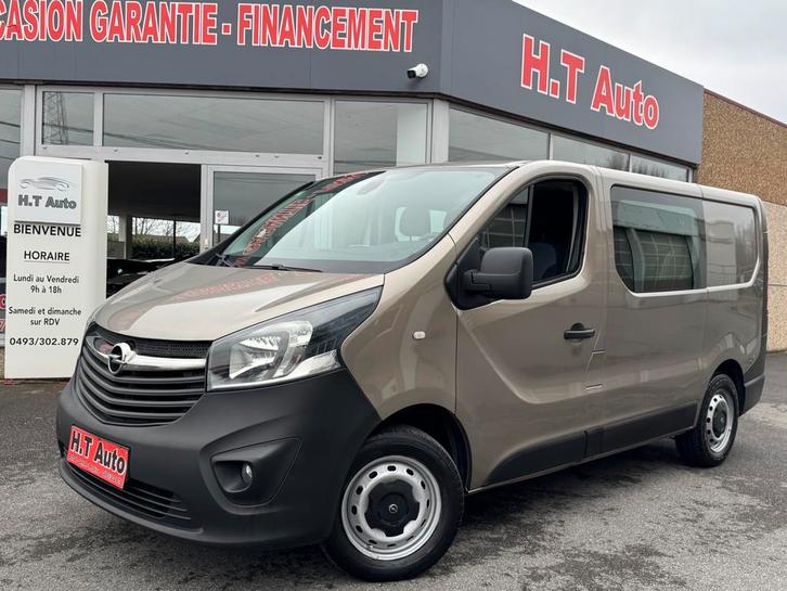 Opel Vivaro 1.6 CDTi/Etat Neuf/Double Cabine/6 Places/Airco, Autos, Camionnettes & Utilitaires, Entreprise, Achat, ABS, Régulateur de distance
