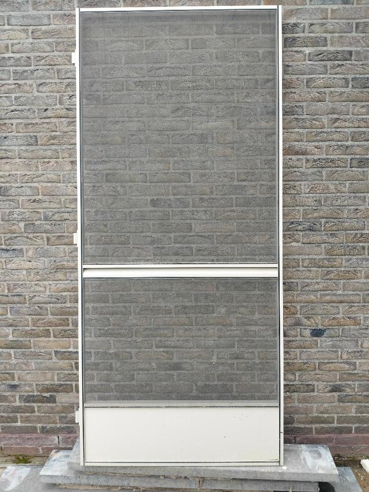 vliegendeur, Doe-het-zelf en Bouw, Deuren en Vliegenramen, Zo goed als nieuw, Hordeur, 200 tot 215 cm, 80 tot 100 cm, Metaal, Ophalen