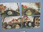 8 PK kunst M.B.&.Z. Amsterdam Bruggen / huisjes in Brugge, Verzamelen, Verzenden, 1920 tot 1940, Ongelopen, West-Vlaanderen