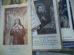 80 oude heiligenprentjes, Verzenden, Bidprentje