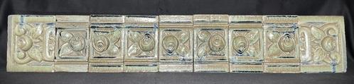 Important élément frison en grès vernissé Art Nouveau, Antiquités & Art, Antiquités | Céramique & Poterie, Enlèvement ou Envoi