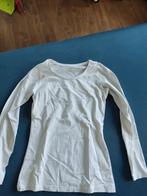 Witte T-shirt met lange mouwen, Kleding | Dames, Nieuw, Maat 34 (XS) of kleiner, Zeeman, Lange mouw