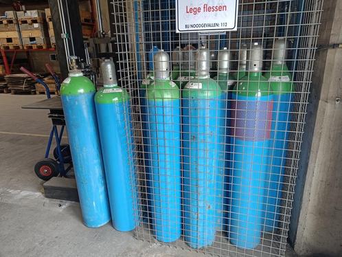 Gasflessen ARGON & MENGGAS cylinder 40L, Doe-het-zelf en Bouw, Gereedschap | Lasapparaten, Zo goed als nieuw, Tig, Ophalen