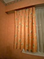 2 ST ZEER MOOIE ORANJE GORDIJNEN GEVOERD, Ophalen, Groen