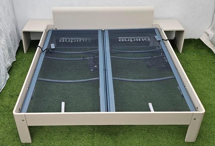 Auping Auronde Elektrisch Bed 180x200cm 41,5cmHoog+Hoofdbord, Huis en Inrichting, Slaapkamer | Beddengoed, Tweepersoons, Wit, Ophalen of Verzenden