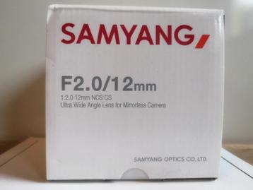 Samyang 12mm F2 Fuji XF beschikbaar voor biedingen
