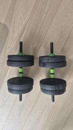 Herstelbare dumbbell set + EXTRA  gewichten, Sport en Fitness, Ophalen, Zo goed als nieuw, Armen, Dumbbell