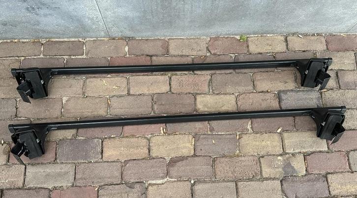Thule SquareBar Evo dakdragers (zwart), weinig gebruikt, Auto diversen, Dakdragers, Zo goed als nieuw, Ophalen