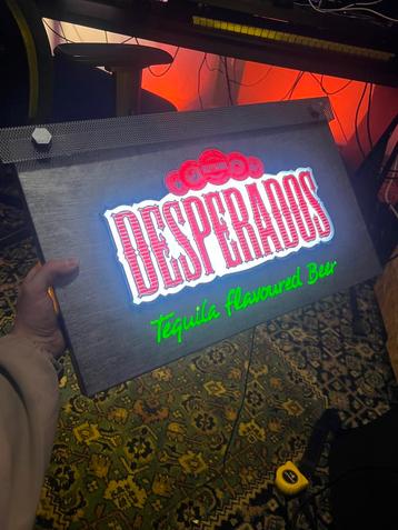 Desperados lichtbord / reclame met LED  beschikbaar voor biedingen