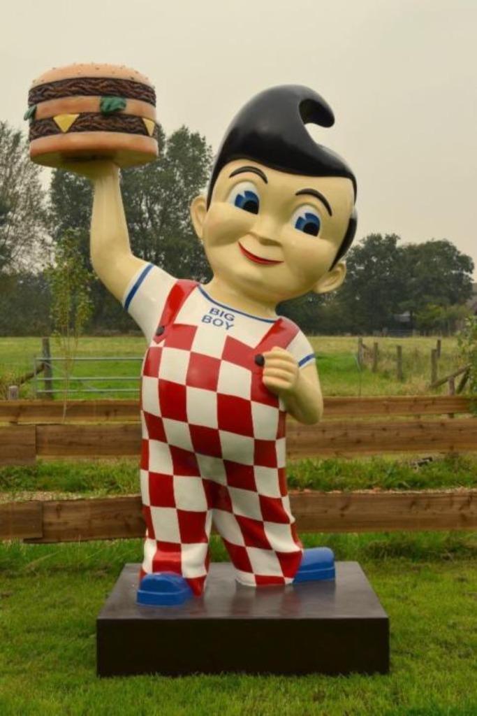 XXL Big boy USA reclame decoratie beeld diner restaurant, Verzamelen, Beelden en Beeldjes, Zo goed als nieuw, Overige typen, Ophalen