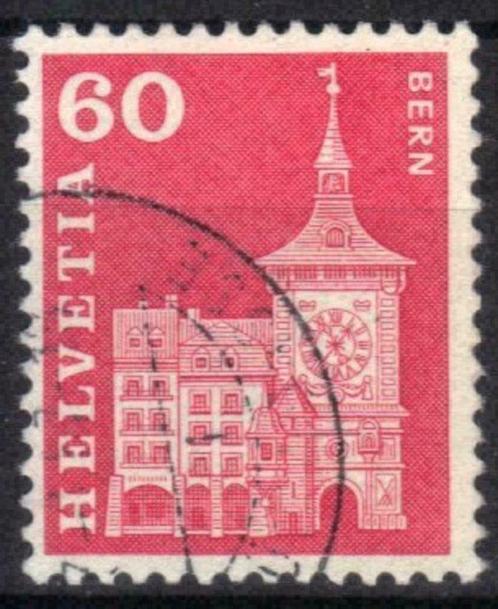 Zwitserland 1960-1963 - Yvert 652 - Courante reeks (ST), Timbres & Monnaies, Timbres | Europe | Suisse, Affranchi, Envoi