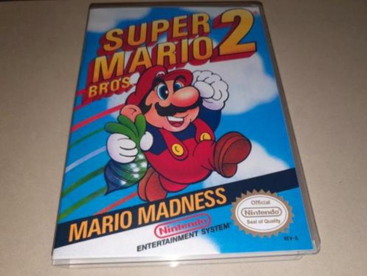 Super Mario Bros. 2 NES Game Case, Games en Spelcomputers, Games | Nintendo NES, Zo goed als nieuw, Verzenden