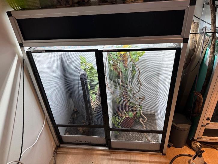 Terrariumstelling aangeboden incl. Terrariums, Dieren en Toebehoren, Reptielen en Amfibieën | Toebehoren, Zo goed als nieuw, Ophalen