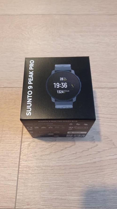 Suunto 9 peak pro blue ocean 1 JAAR GARANTIE - als nieuw, Handtassen en Accessoires, Sporthorloges, Zo goed als nieuw, Blauw, Afstand