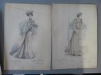 9 kleuren gravures + boekje Mode Fashion 1902, Boeken, Ophalen of Verzenden, Zo goed als nieuw, Mode algemeen