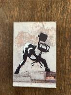 Banksy houten reproductie, Ophalen of Verzenden