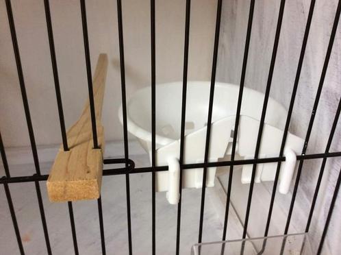 Kunststof nest wit met haken 12cm, Dieren en Toebehoren, Vogels | Hokken en Kooien, Nieuw, Kunststof, Ophalen