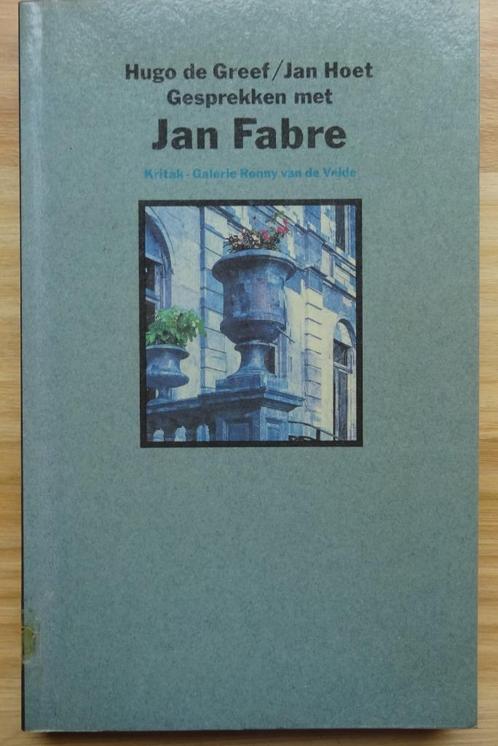 Jan Fabre, 1993 Gesprekken Jan Hoet /Hugo de Greef ** signed, Livres, Art & Culture | Arts plastiques, Utilisé, Enlèvement ou Envoi