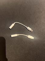 Iphone adapter lightning naar 3.5 audio jack, Ophalen of Verzenden, Gebruikt, Wit
