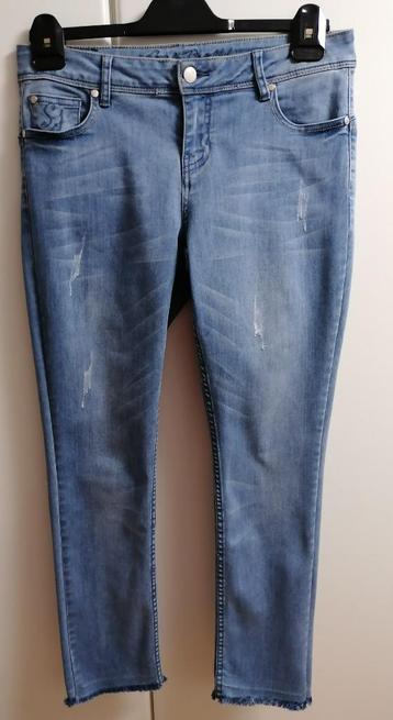 Lichtblauw casual 7/8 skinny jeansbroek, maat 40 beschikbaar voor biedingen