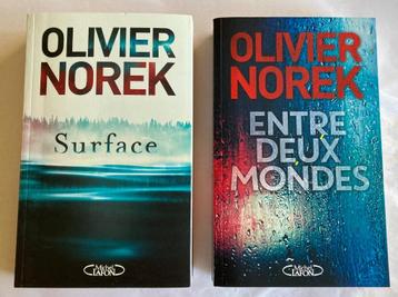 2 livres thrillers Olivier NOREK - grand format - 8€ les 2