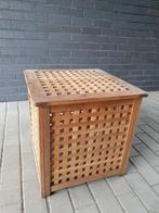Bijzettafel of salontafel, Huis en Inrichting, Minder dan 55 cm, Gebruikt, Vierkant, Hout