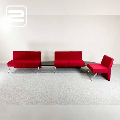 Design hoeksalon, Huis en Inrichting, Zetels | Complete zithoeken, Gebruikt, Metaal, Stof, Ophalen