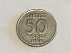 Suède 50 öre 1956 argent, Timbres & Monnaies, Monnaies & Billets de banque | Collections, Enlèvement ou Envoi