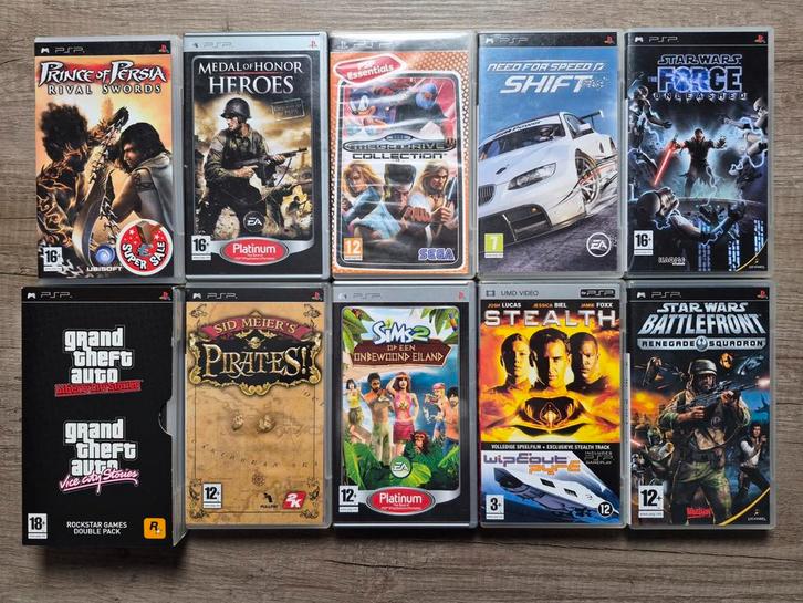 PSP lot, Games en Spelcomputers, Games | Sony PlayStation Portable, Zo goed als nieuw, Ophalen