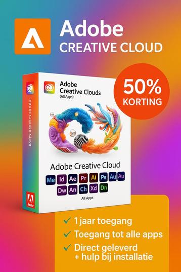 Adobe Creative Cloud - Toutes les applications + garantie !, Enlèvement, Neuf, Autre