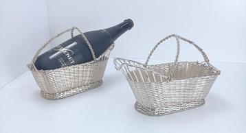 zilver wijnmand BRUNO WISKEMANN lot van 2 stuks  beschikbaar voor biedingen