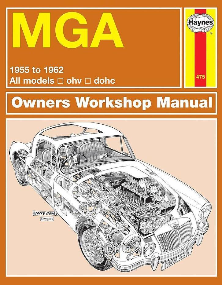 Werkplaats handboek HAYNES MGA 1955 - 1962, Auto-onderdelen, Overige Auto-onderdelen, MG, Nieuw, Ophalen of Verzenden
