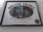 Brugse Tripel spiegel, Enlèvement, Comme neuf, Panneau, Plaque ou Plaquette publicitaire, Autres marques