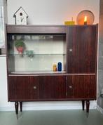 Vintage highboard vitrinekast, VERLAAGDE PRIJS!, Huis en Inrichting, Ophalen, Zo goed als nieuw